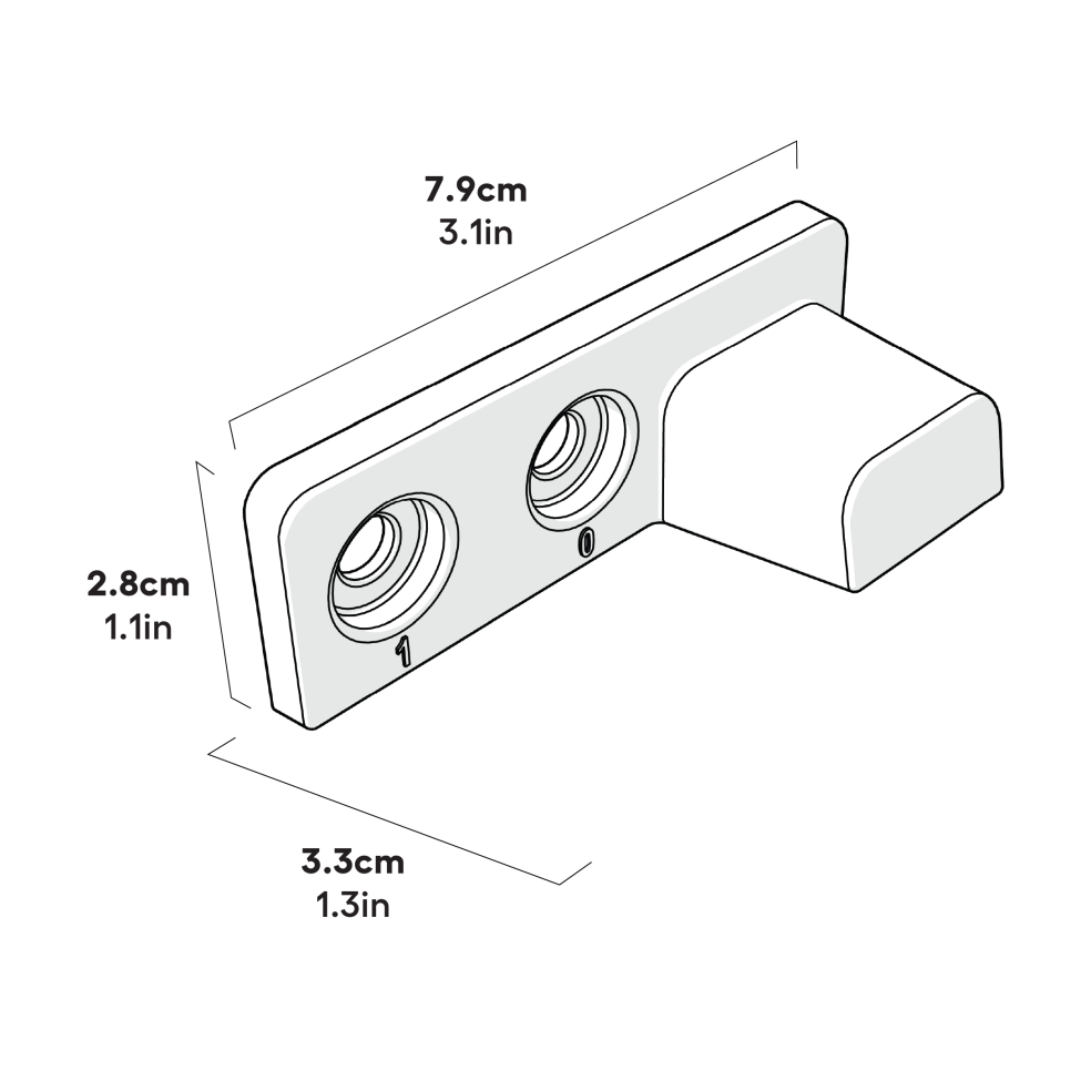 Eglu Cube mk2 & Eglu pro roosting rack locating block dimensions