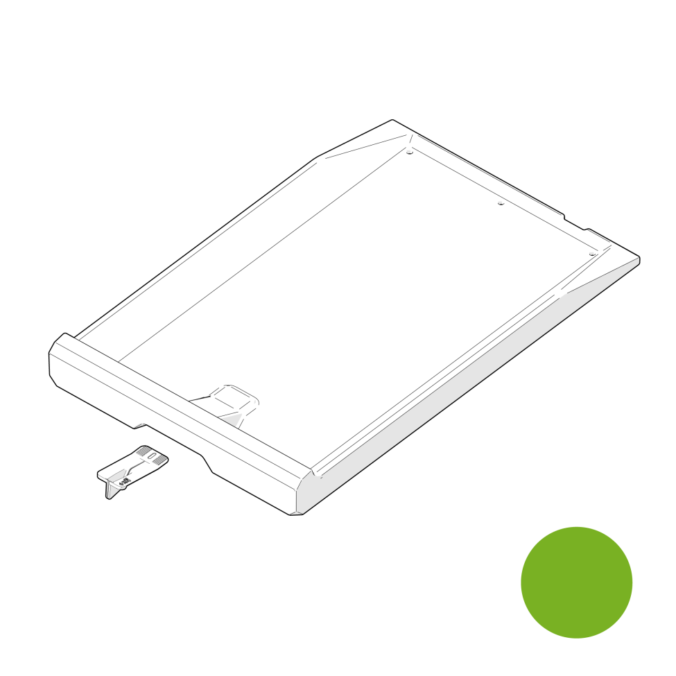 Eglu Cube Mk2 Droppings Tray - Leaf Green