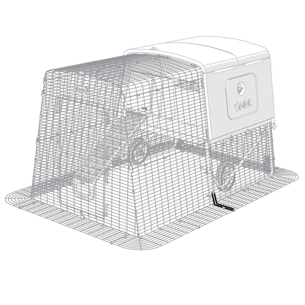 Forlængende støttepanel til Eglu Cube Mk2 (064.1078)