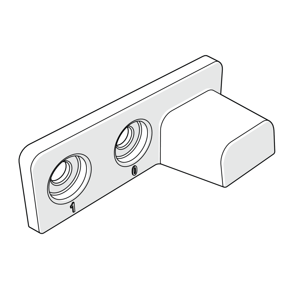 Eglu Cube mk2 roosting rack locating block (064.1143)