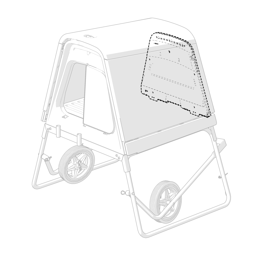 Eglu Go & Eglu Go UP Rear Panel in place