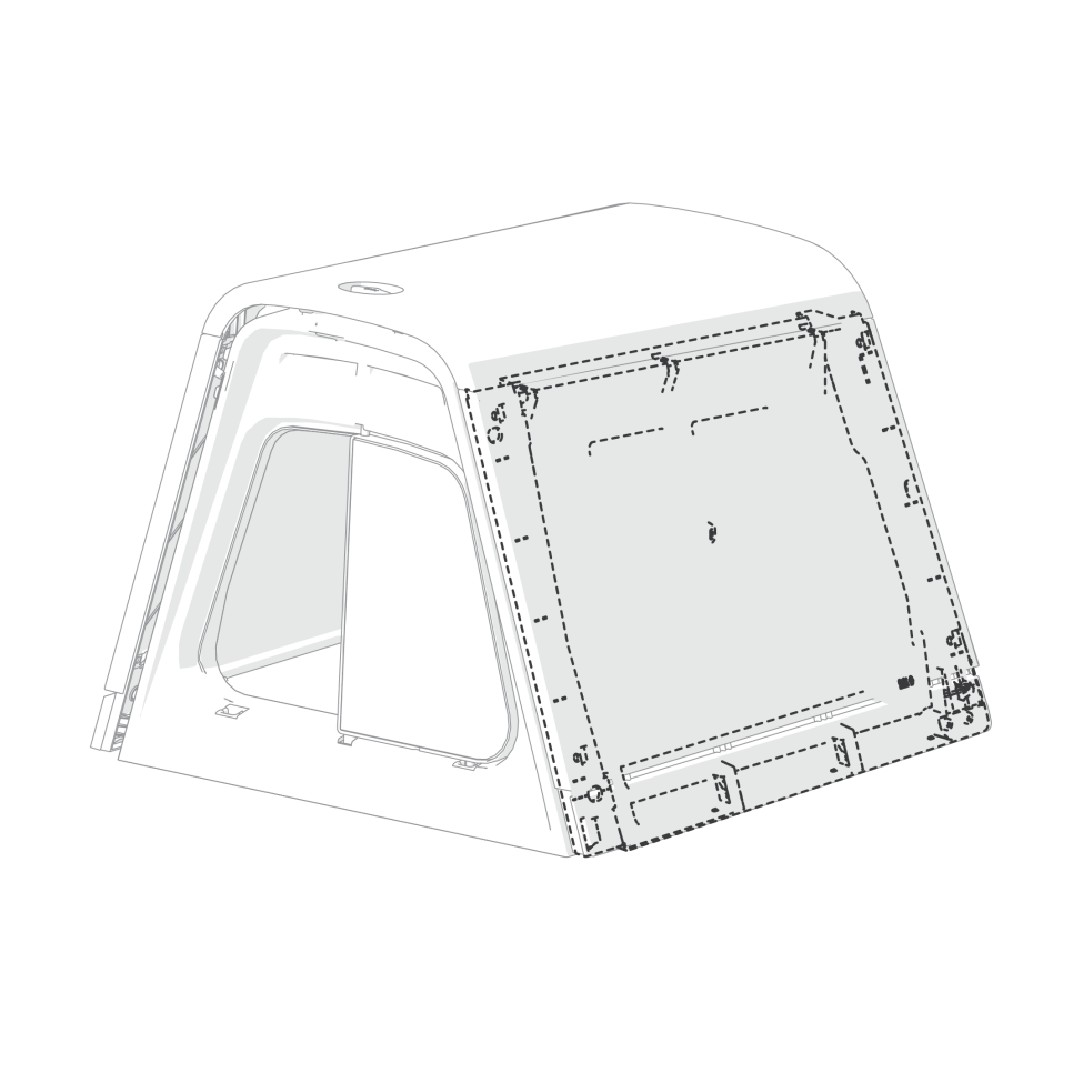Eglu Go & Eglu Go up side inner panel left assembly (005.0069)