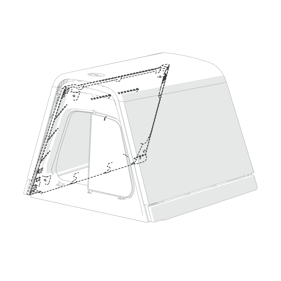 Eglu Go & Eglu Go UP Side Inner Panel Right Assembly (005.0070)