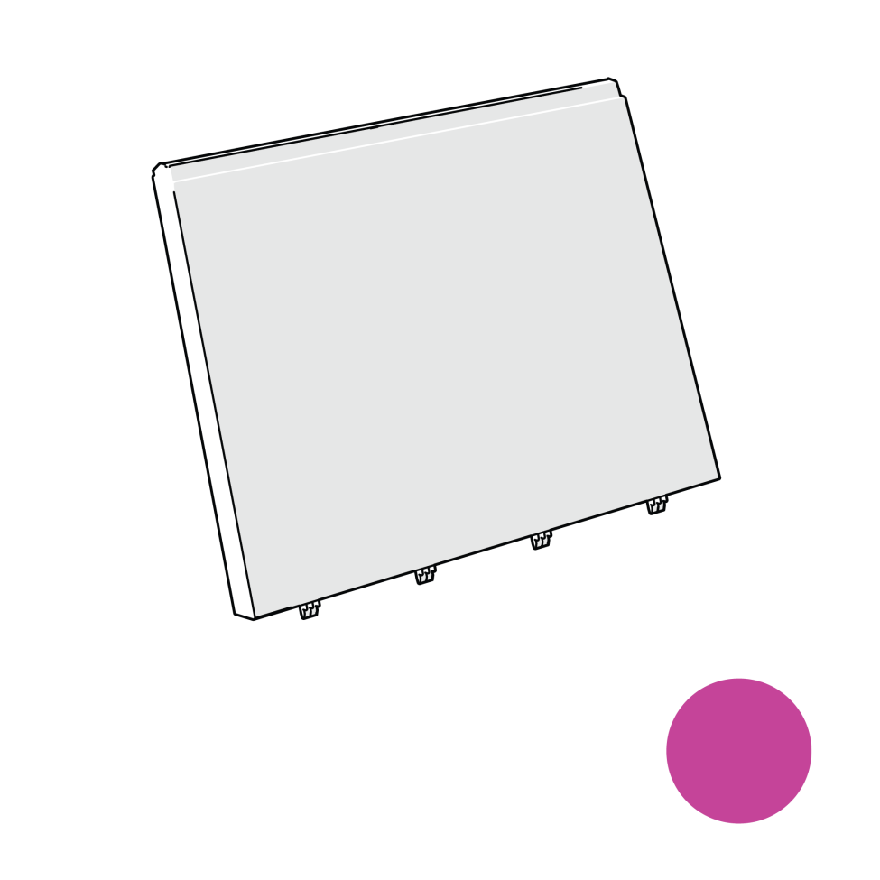Eglu Go & Eglu panneau latéral extérieur gauche « Go » - violet