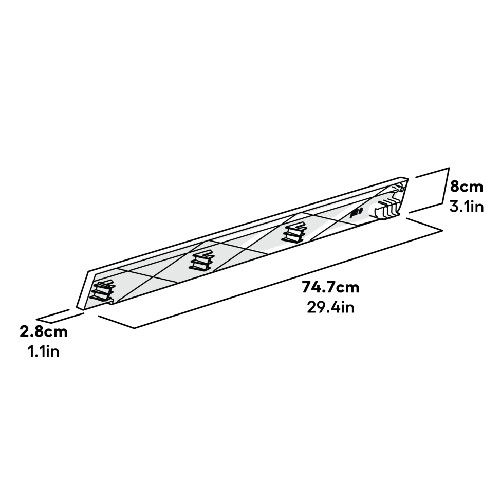 Eglu Go Bumper Right Dimensions (005.0044)