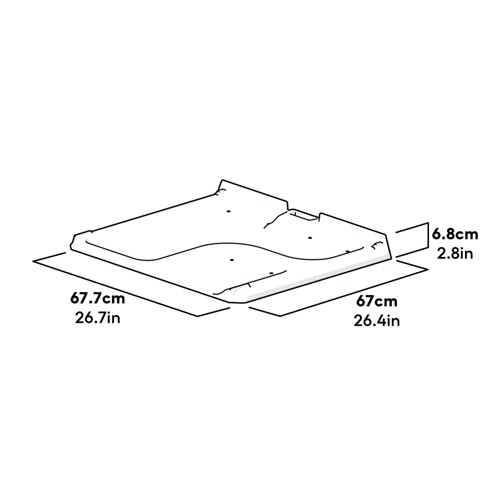 Eglu Go affaldsbakke bladgrønne dimensioner (005.0010.0005)