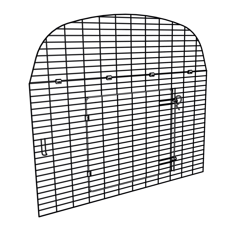 Eglu Go laufende endplatte mit tür (005.0251)