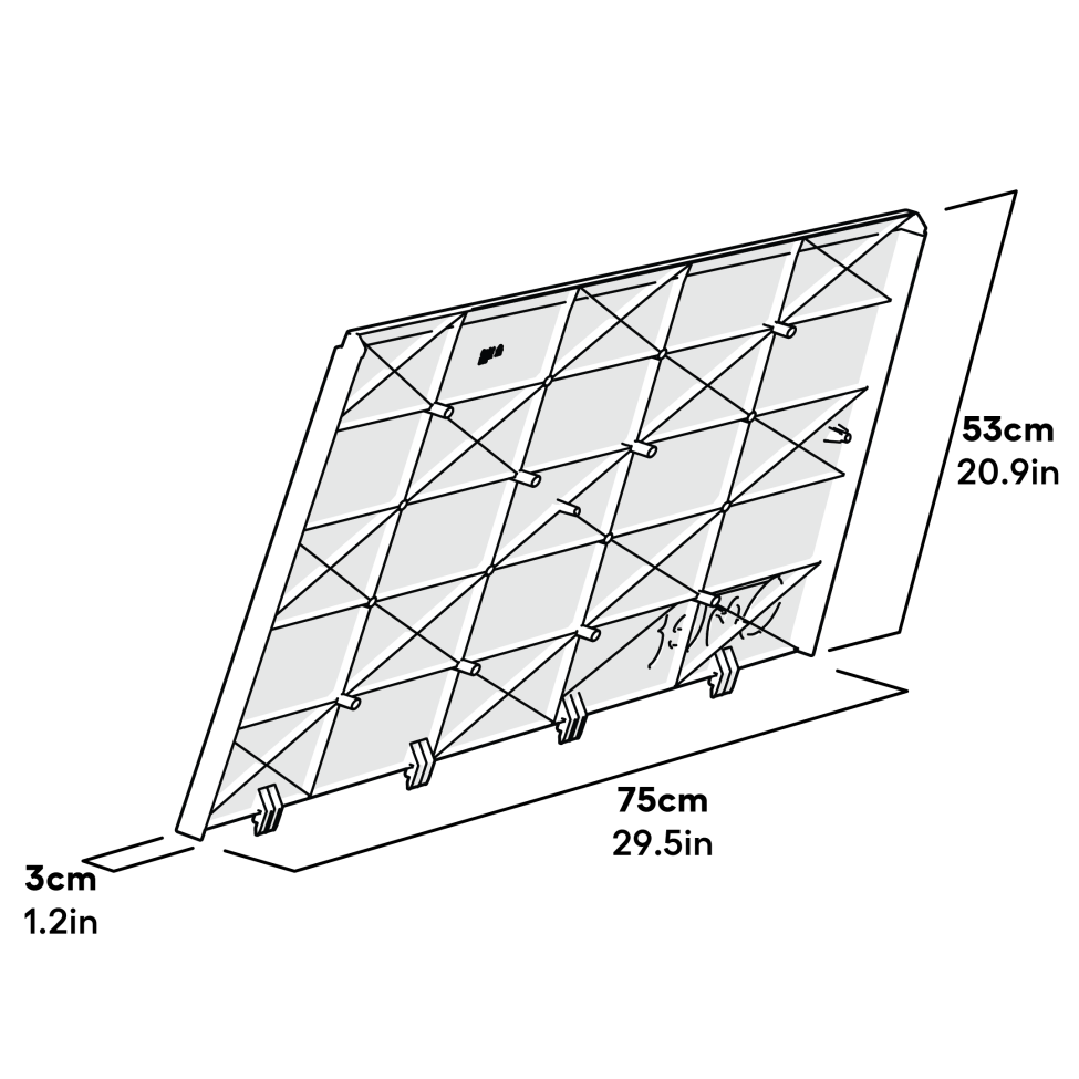 Eglu Go Side Panel Outer Right Leaf Green Dimensions (005.0008.0005)
