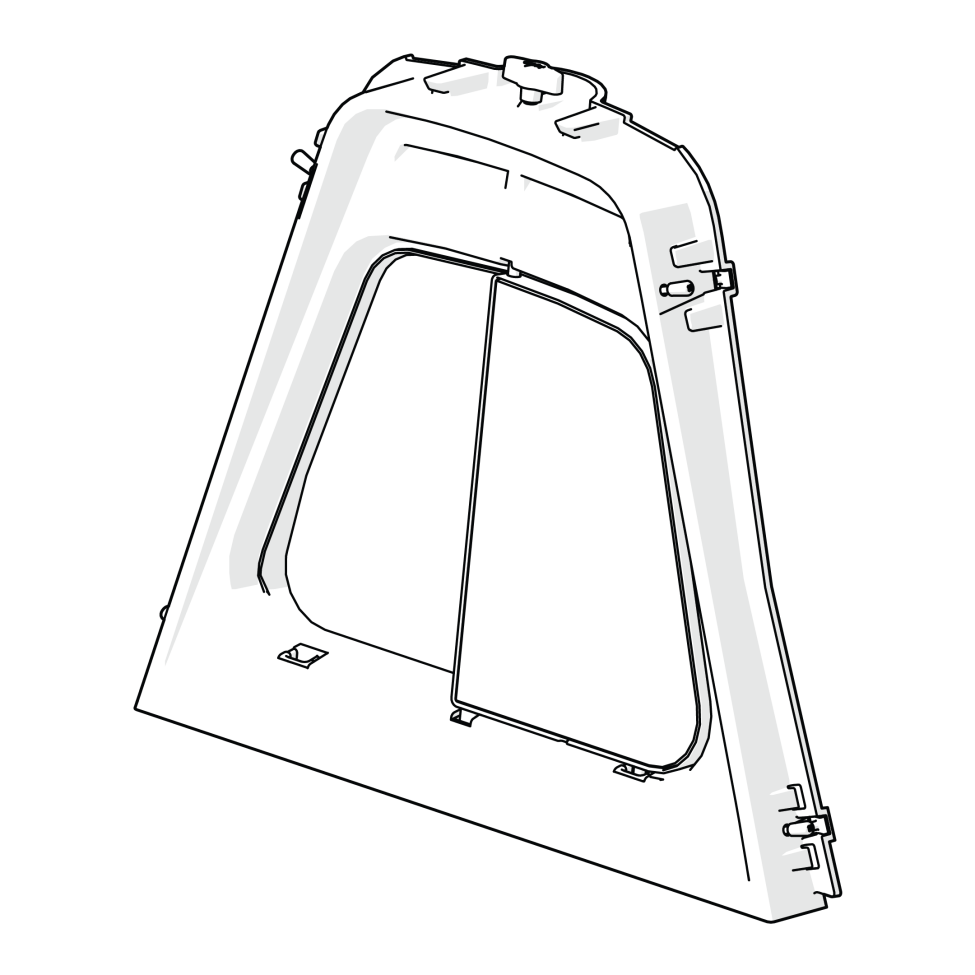 Eglu Go up & Eglu Go front face - leaf green (005.0036.0005)