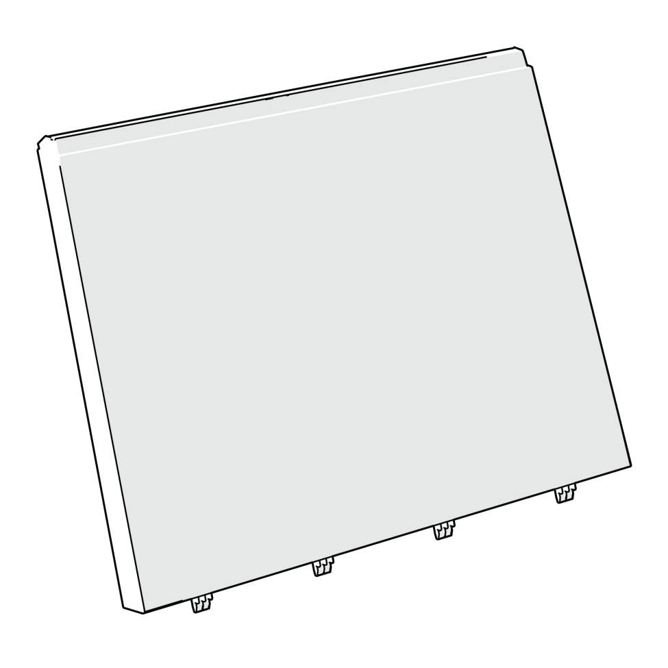 Eglu Go &  up side panel outer left - leaf green (005.0007.0005) Eglu Go 