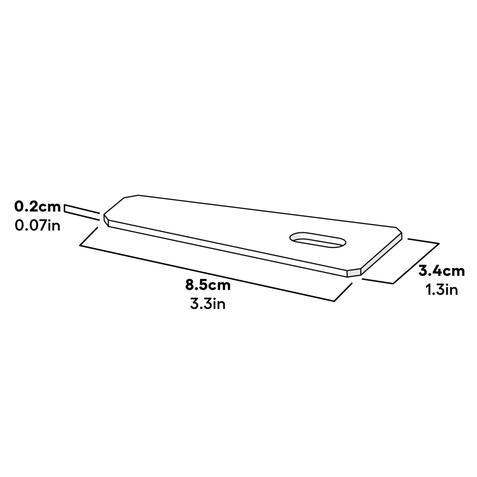 Eglu Go Up House Fixing Plate Dimensions (017.1059)