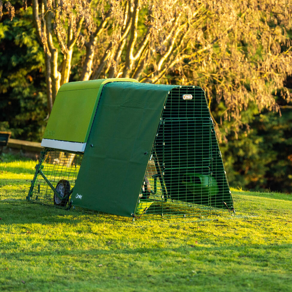 Zware ren voor Eglu Go omhoog kippenhok