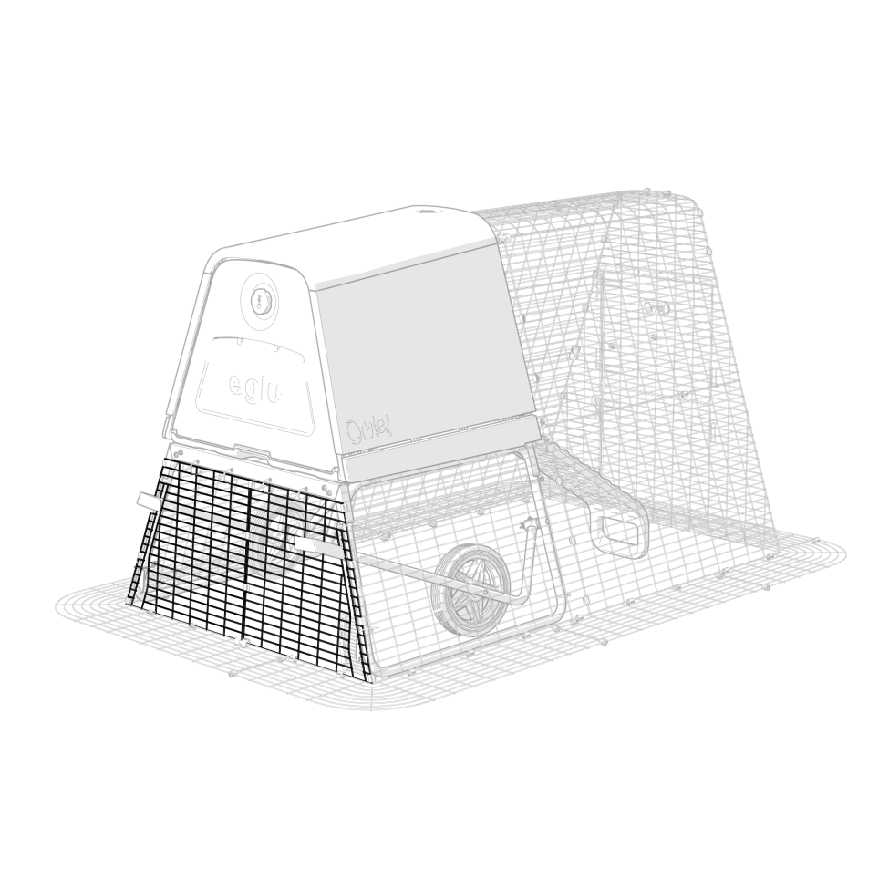 Eglu Go Up Run Panel Back