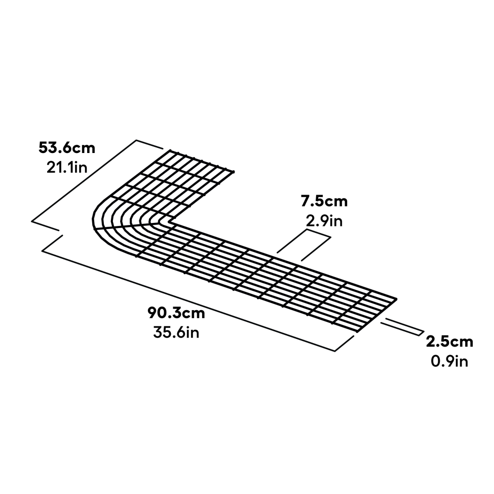 Eglu Go Up Run Skirt Corner Dimensions (017.1091)