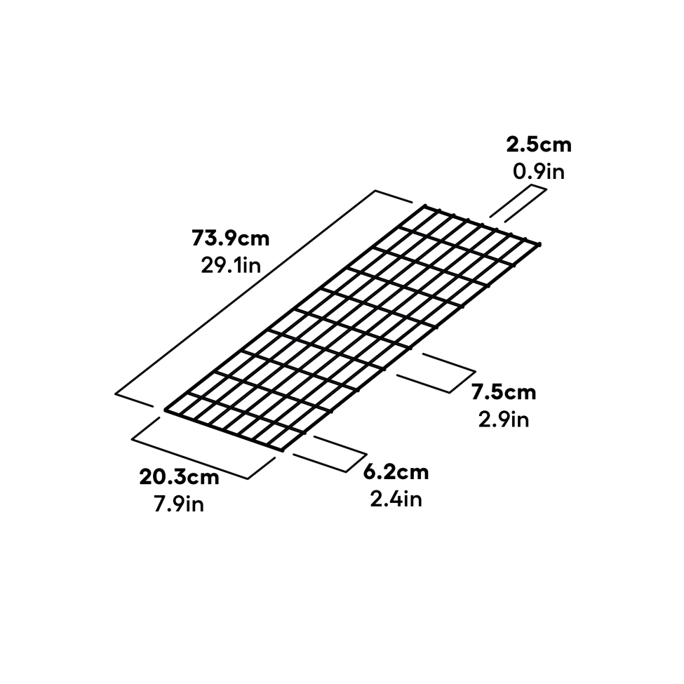 Eglu Go Up Run Skirt Infill Dimensions (017.1092)