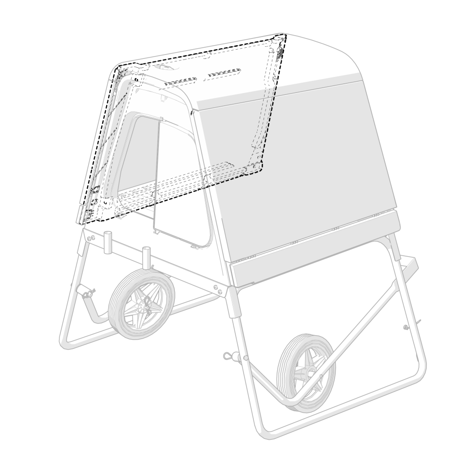 Eglu Go UP Side Inner Panel Right