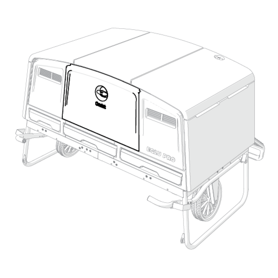Eglu pro rückwand mittelteil (114.0038)