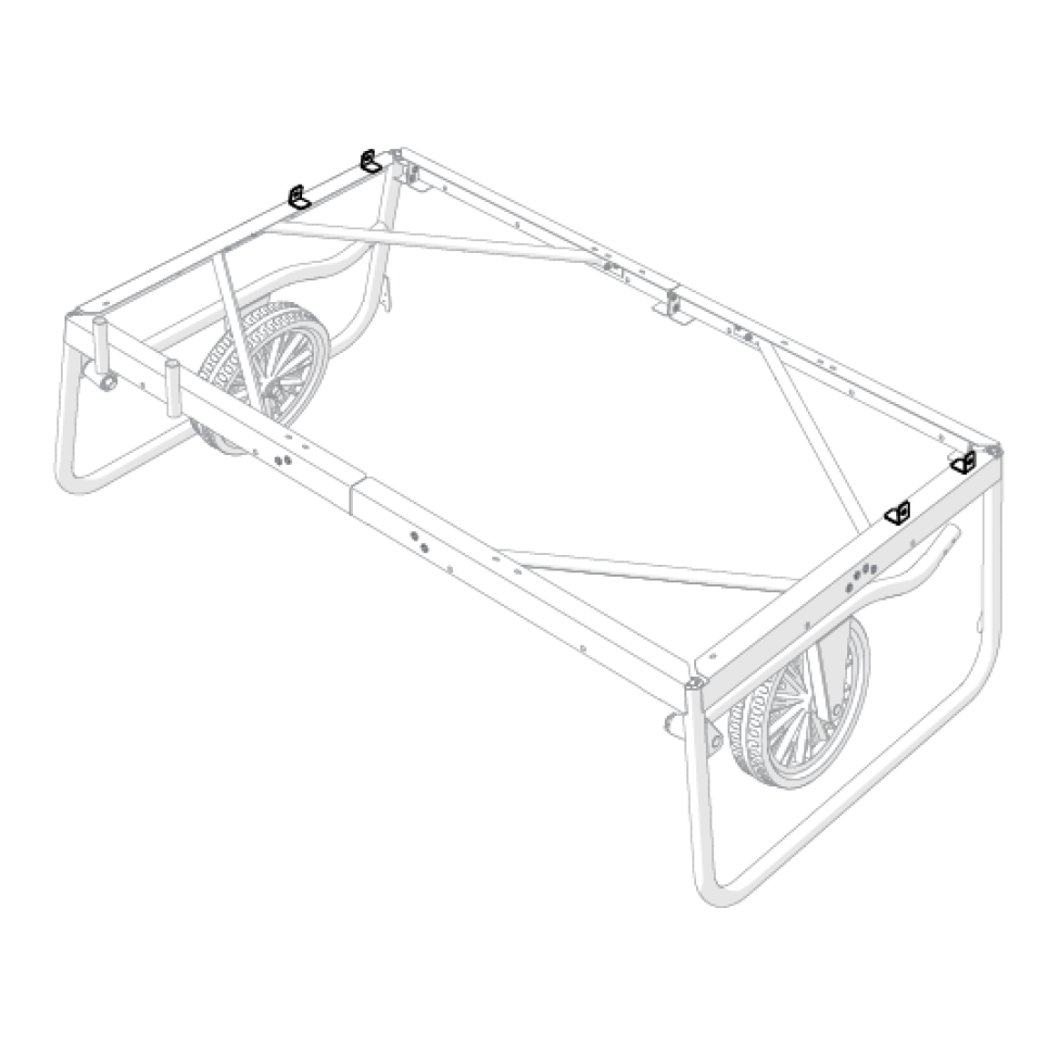 Sidebeslag til rammen til Eglu Pro (114.1100)