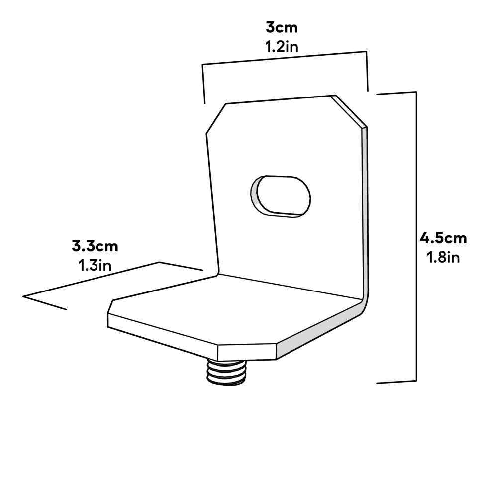 Eglu pro bracket side panel to frame dimensioner (114.1100)