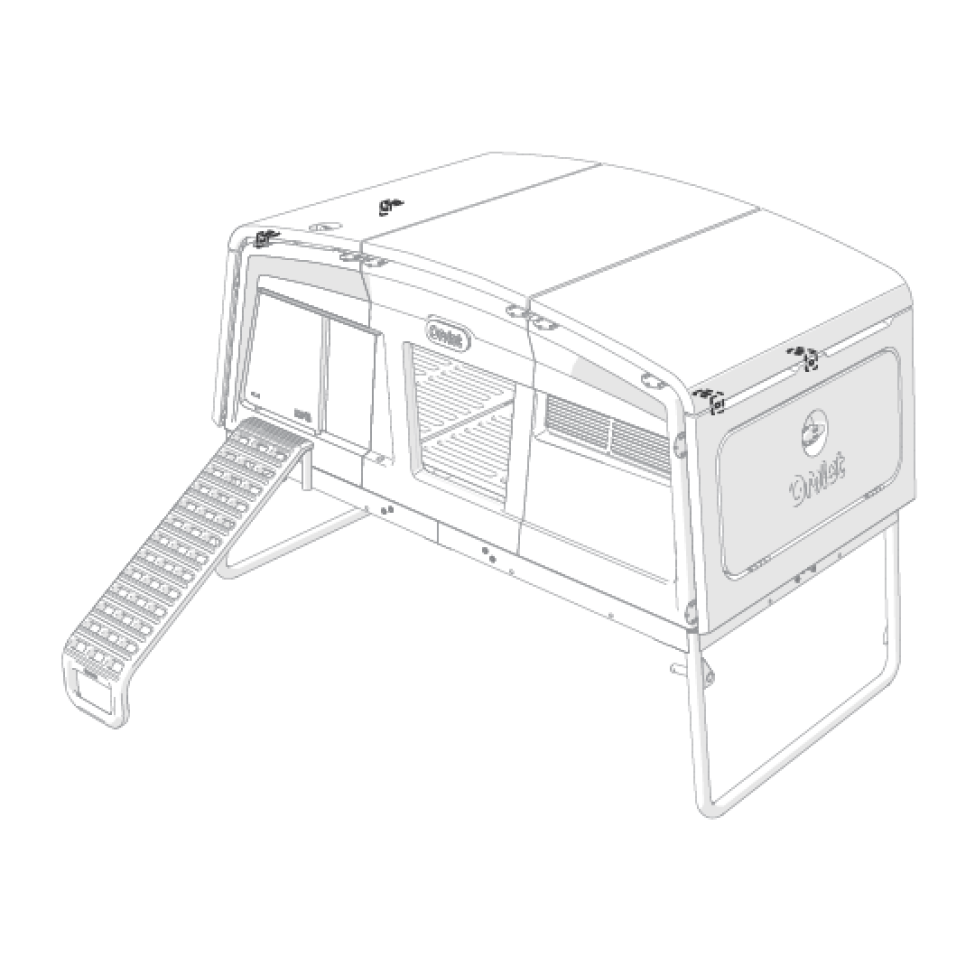 Eglu Pro Bracket Side Panel to Roof (114.1095)