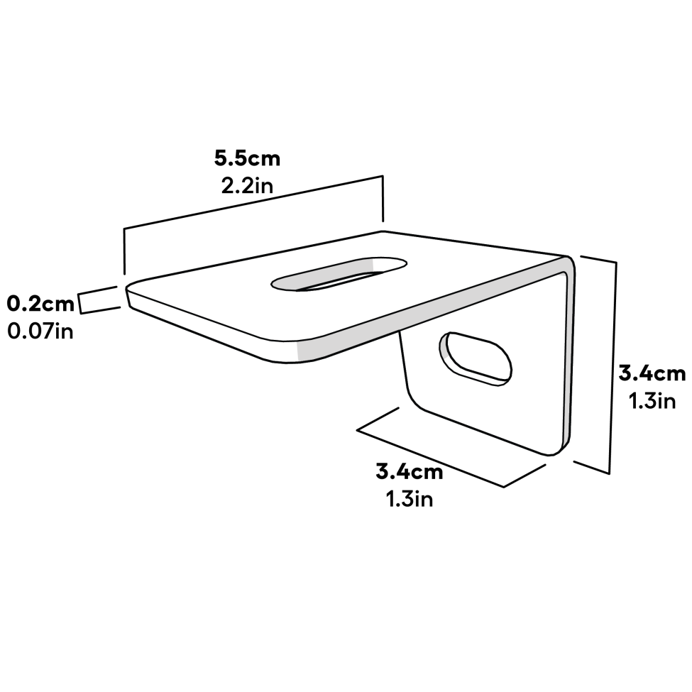 Eglu Pro Bracket Side Panel to Roof Dimensions (114.1095)