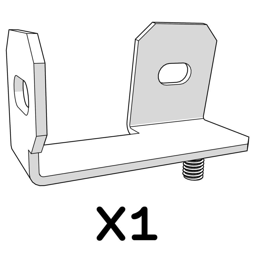 Bracket front and side panel to frame right 114.1102 x1