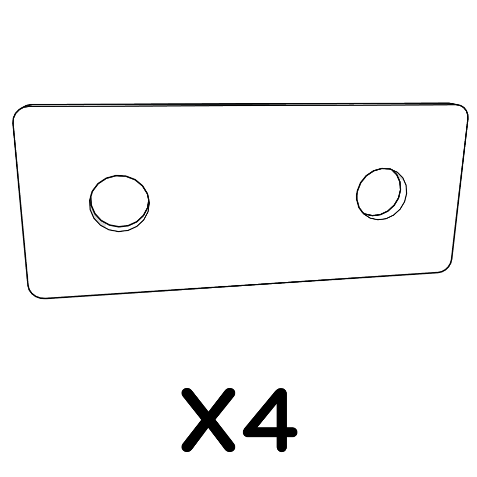 Bracket front split 114.1099 x4