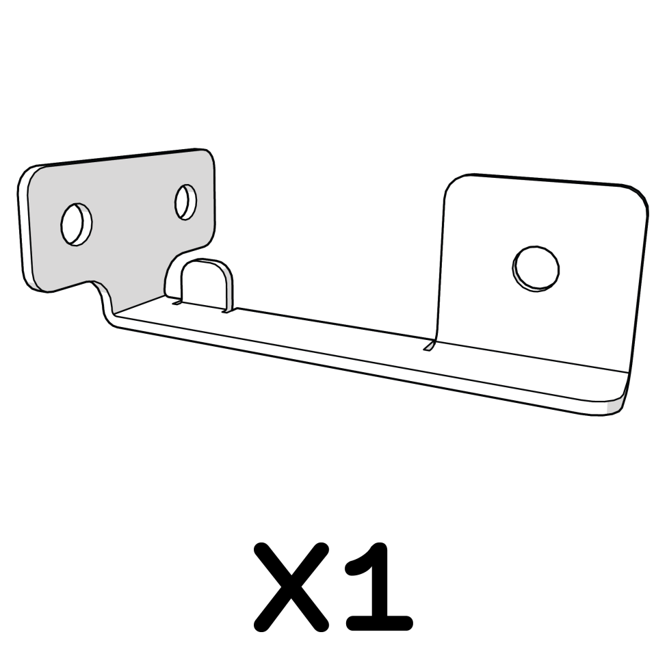 Bracket nesting box partition back 114.1116 x1