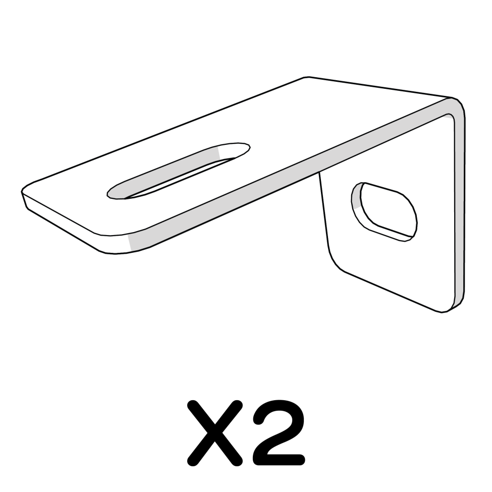 Bracket side panel to front face 114.1096 x2