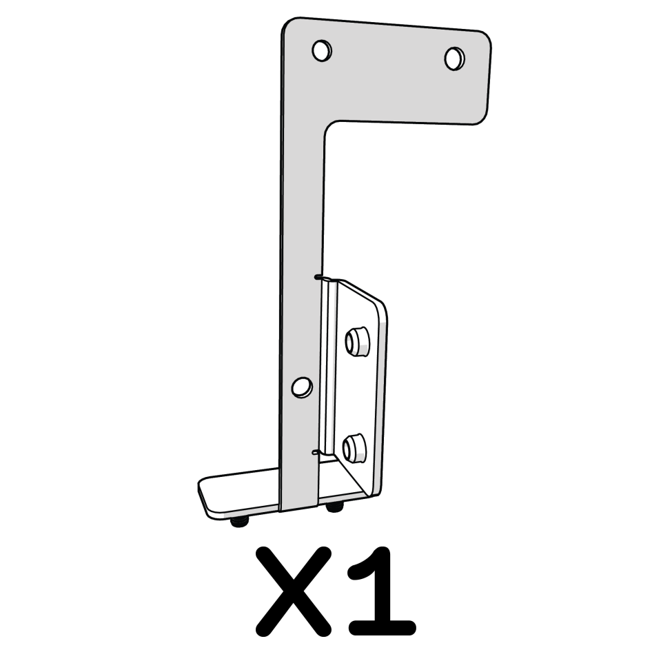 Bracket tray runner to back bar middle 114.1126 x1