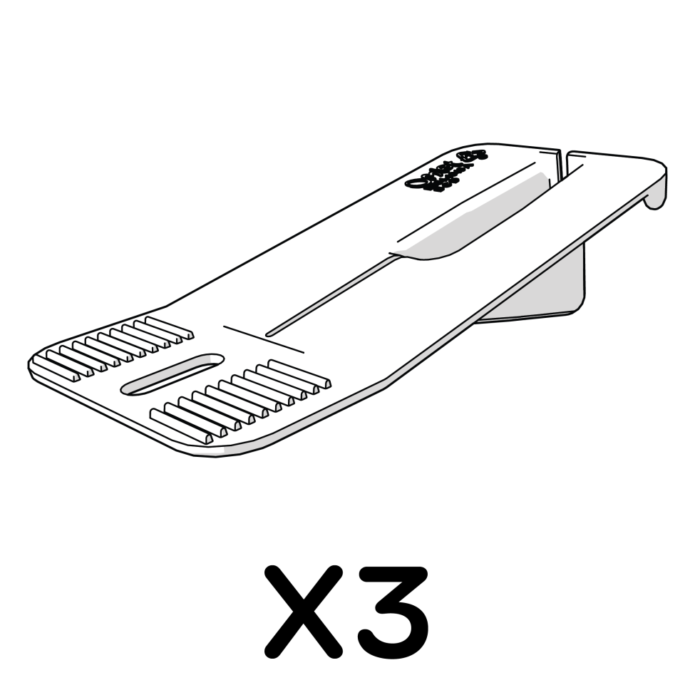 Droppings Tray Locking Clip 810.1043 x3
