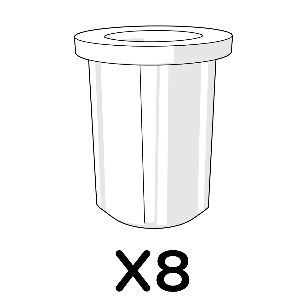 Hinge Cap Mk2 810.1145 x8