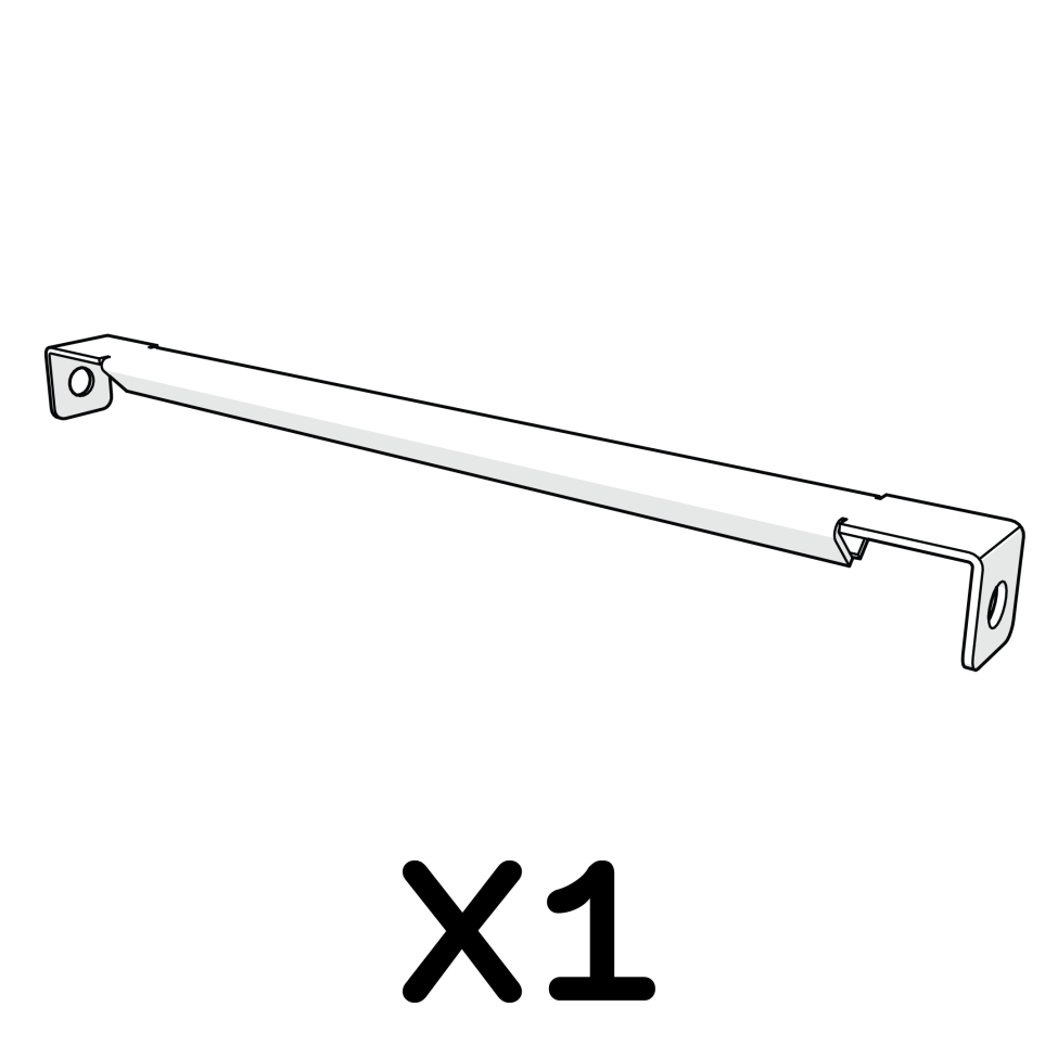 Partition door latch bracket 114.1035 x1