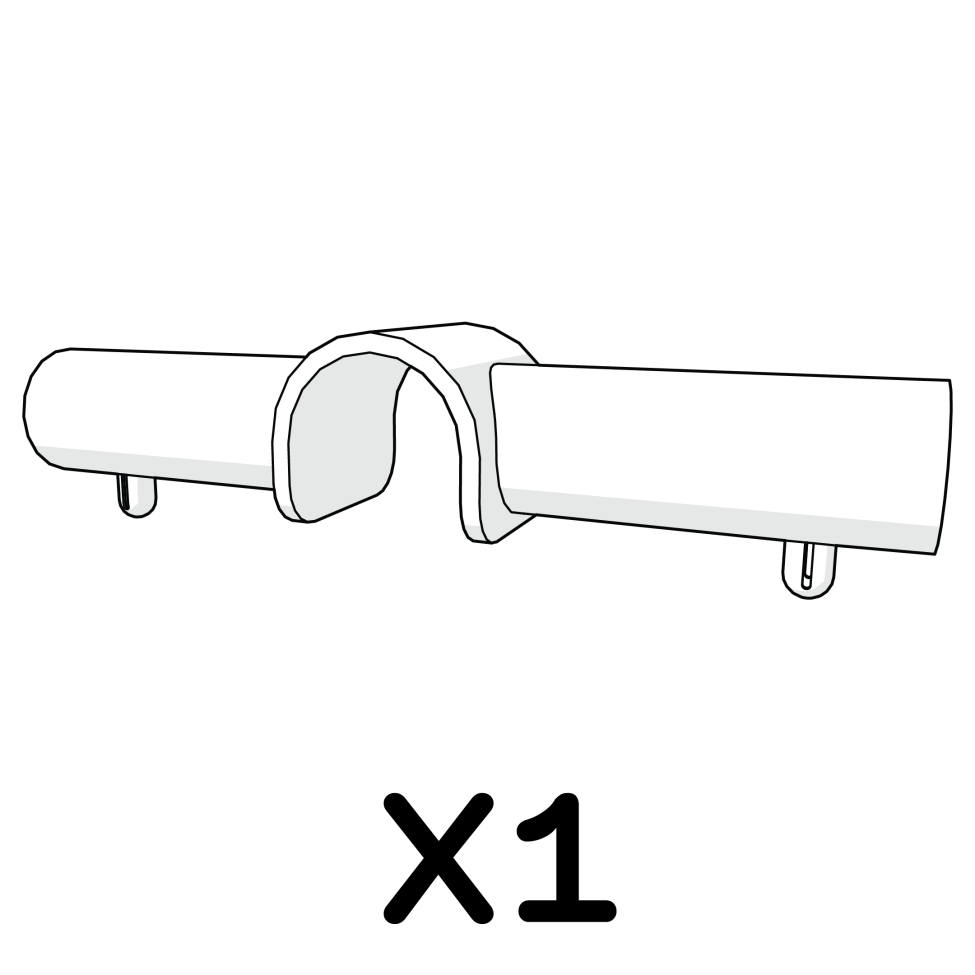 Run Roof Brace Hook Double Clip Assy 810.0512 x1