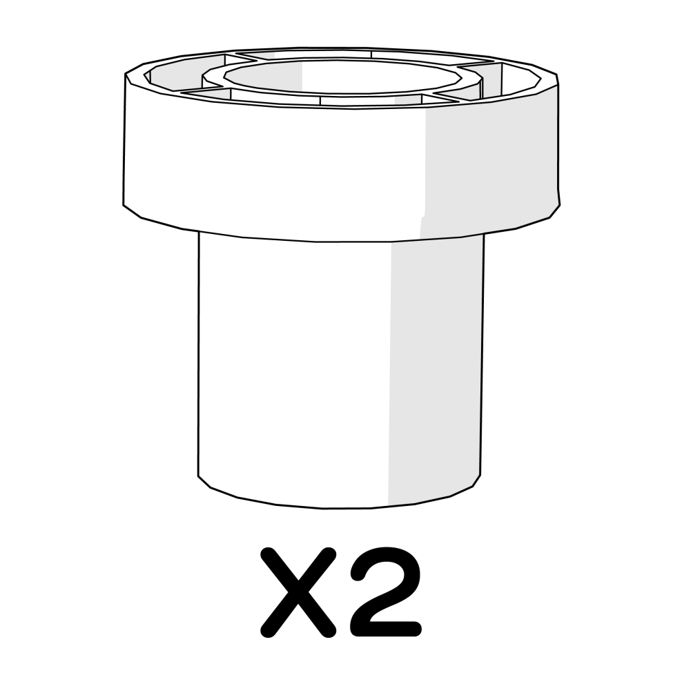 Wheel Arm Axle Spacer 114.1165 x2