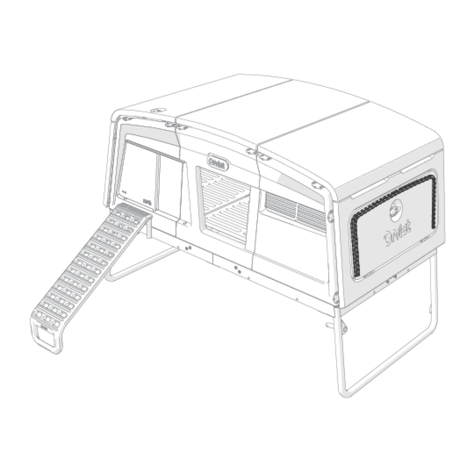 Eglu pro eggport panel assembly (114.0067)