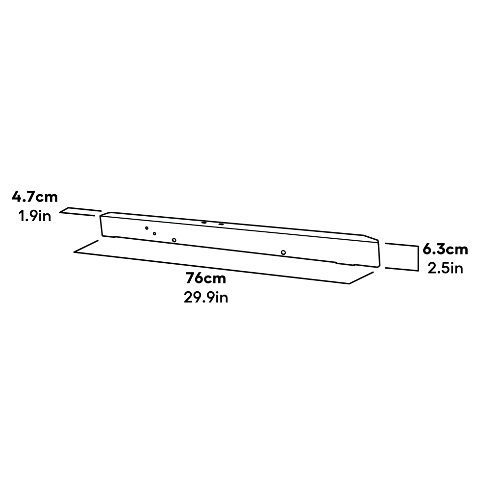 Eglu Pro Frame Front Brace Left Dimensions (114.1079)
