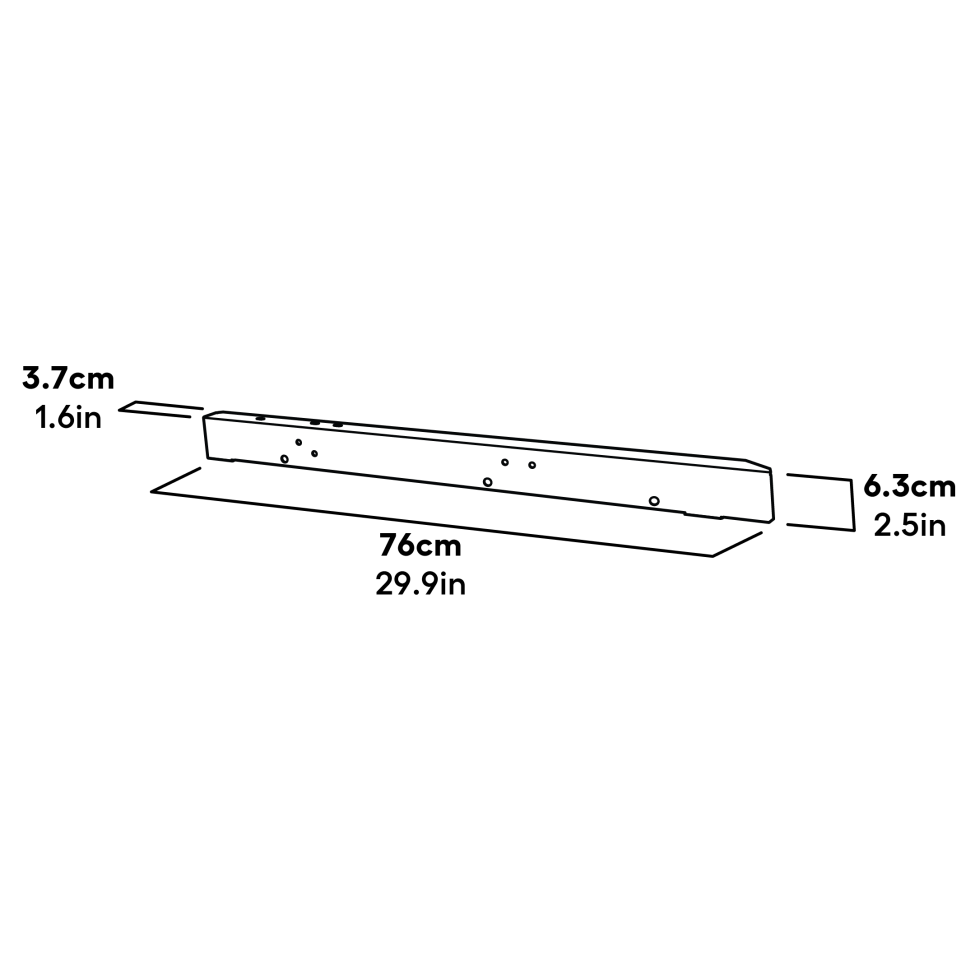 Eglu Pro Frame Rear Brace Right Dimensions (114.1082)