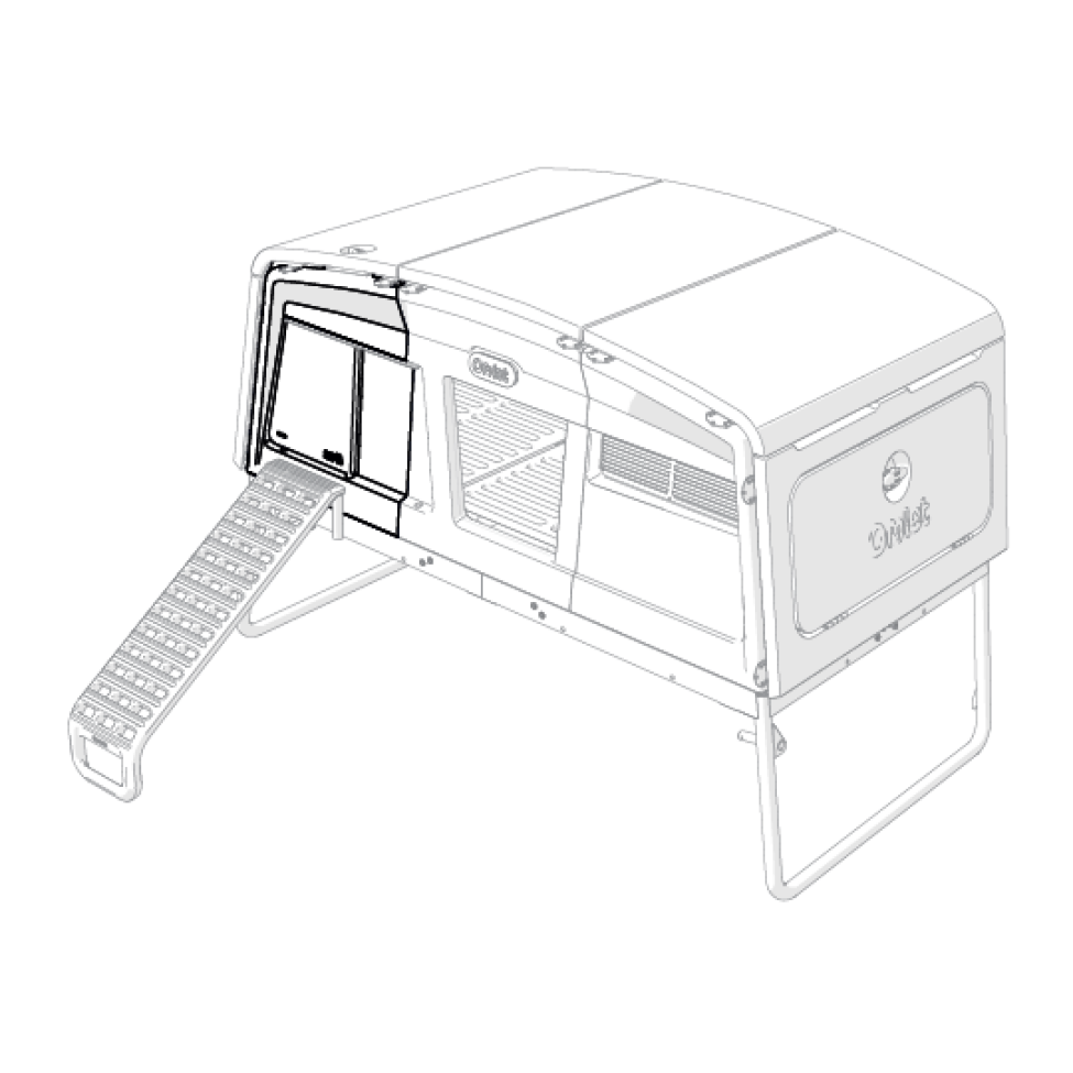 Eglu assemblage du panneau avant droit de pro (114.0041)