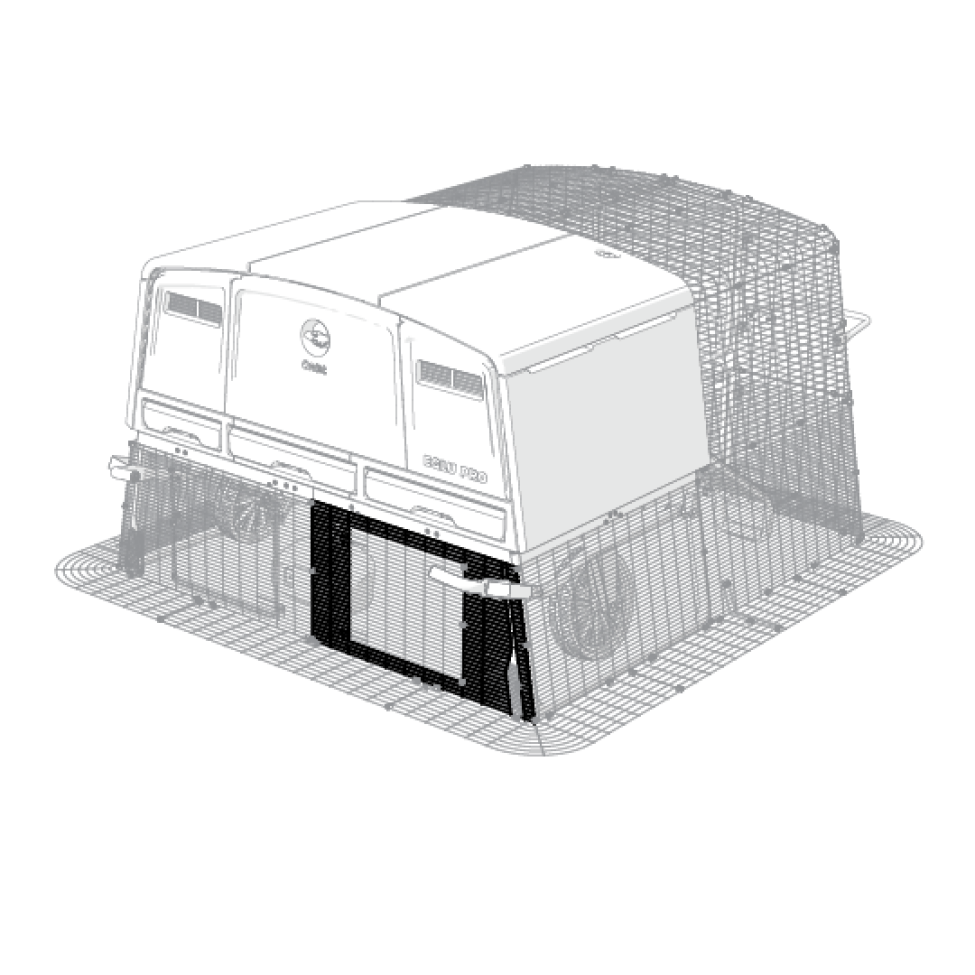 Ramme til højre bagpanel på hønsegård til Eglu Pro (114.0099)