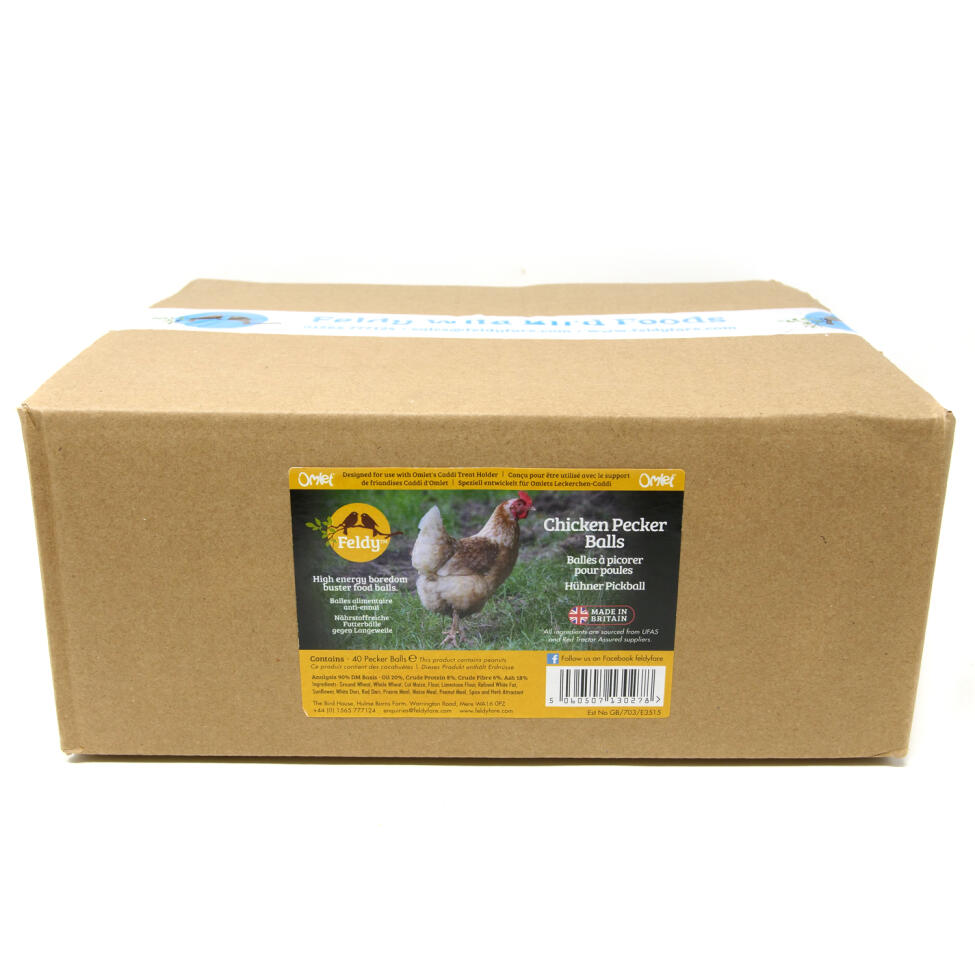 Feldy High Energy Chicken Pecker Balls - Box of 40