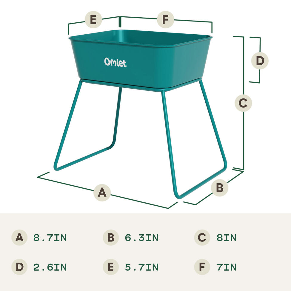 Hamster sand bath dimensions (in)
