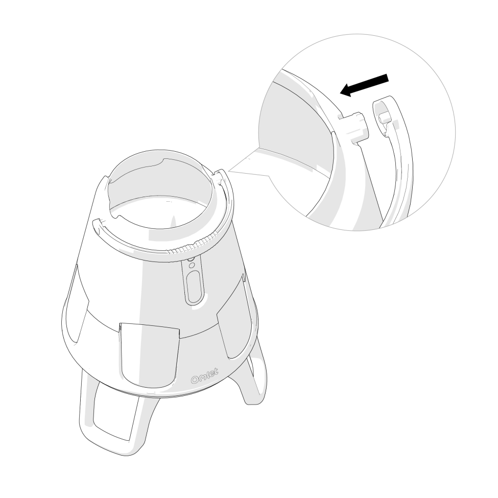 How to attach the Smart Chicken Feeder handle - step 3