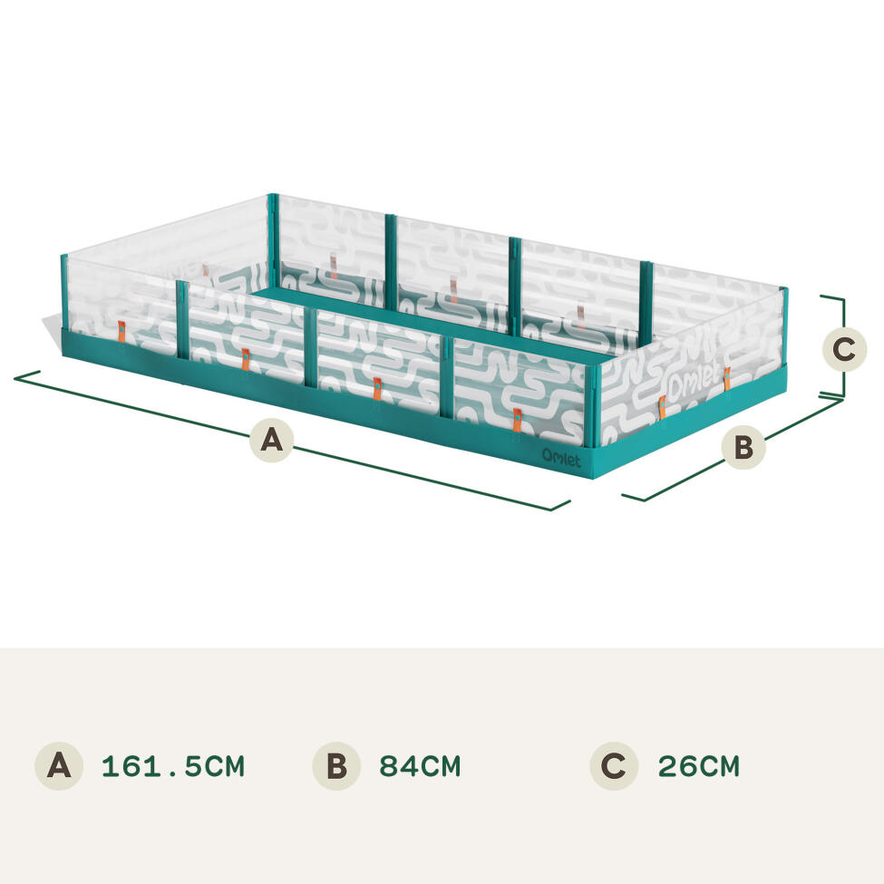 Abmessungen des großen hamsterlaufstalls (cm)