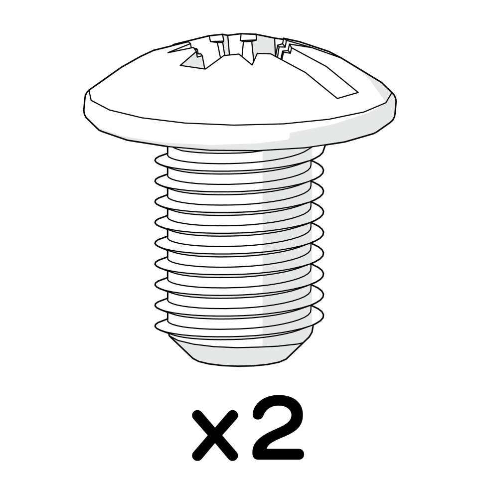 Vis à métaux tête bombée m6 x 10mm 800.0240 x2