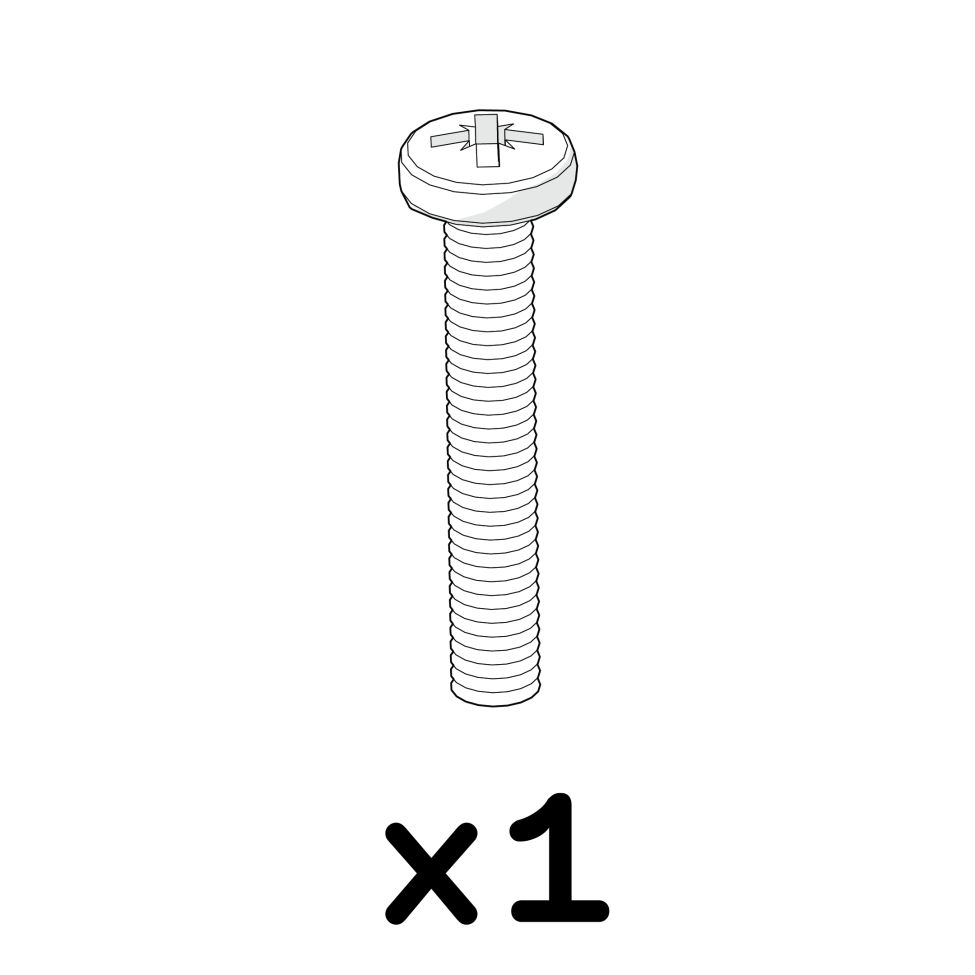 Machine Screw M4 x 25mm
