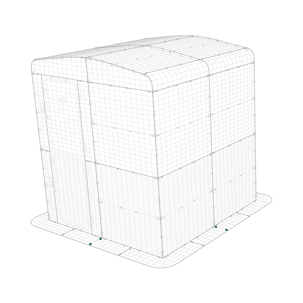 Mighty clip a on double height walk in run