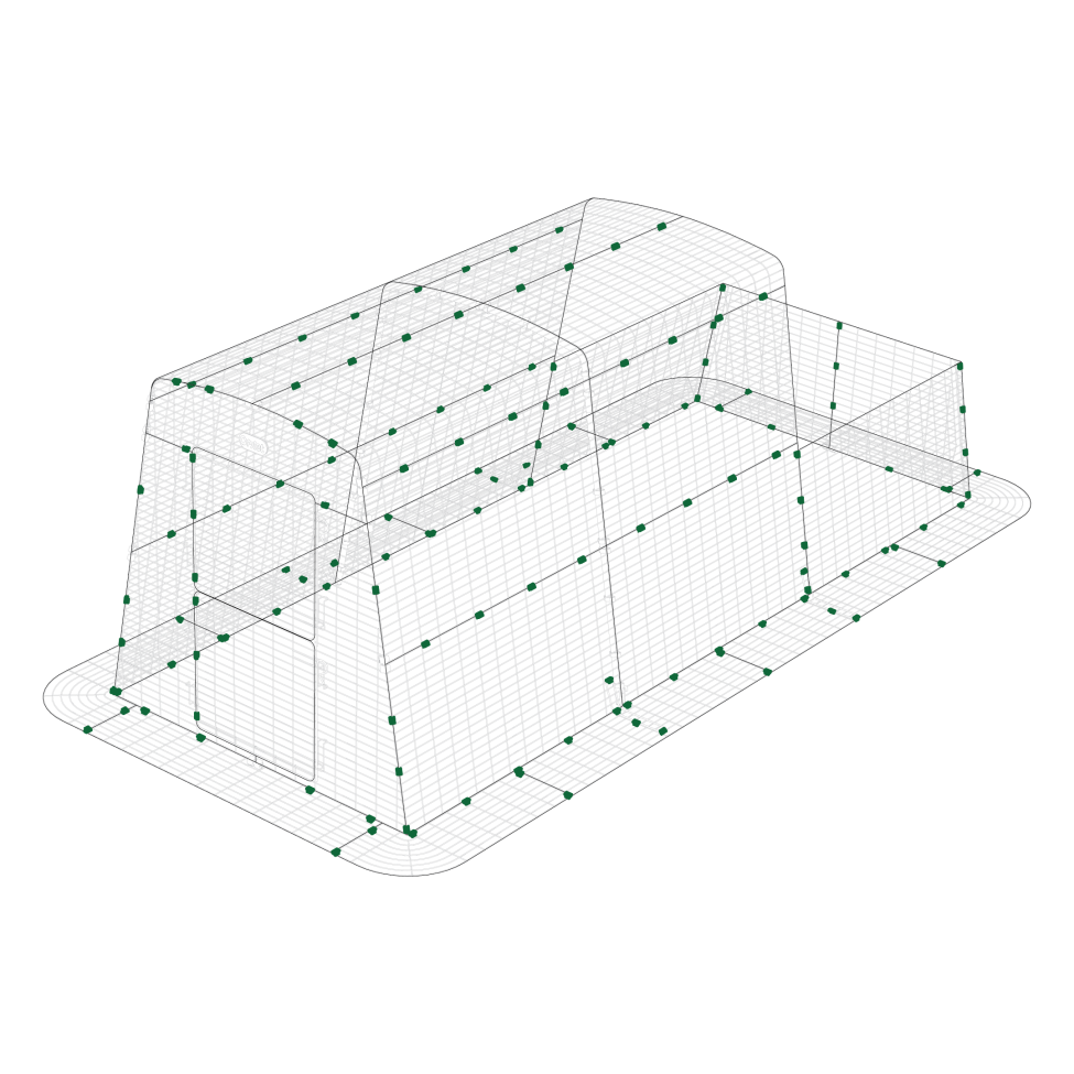 Mighty clip a on Eglu Cube run extension