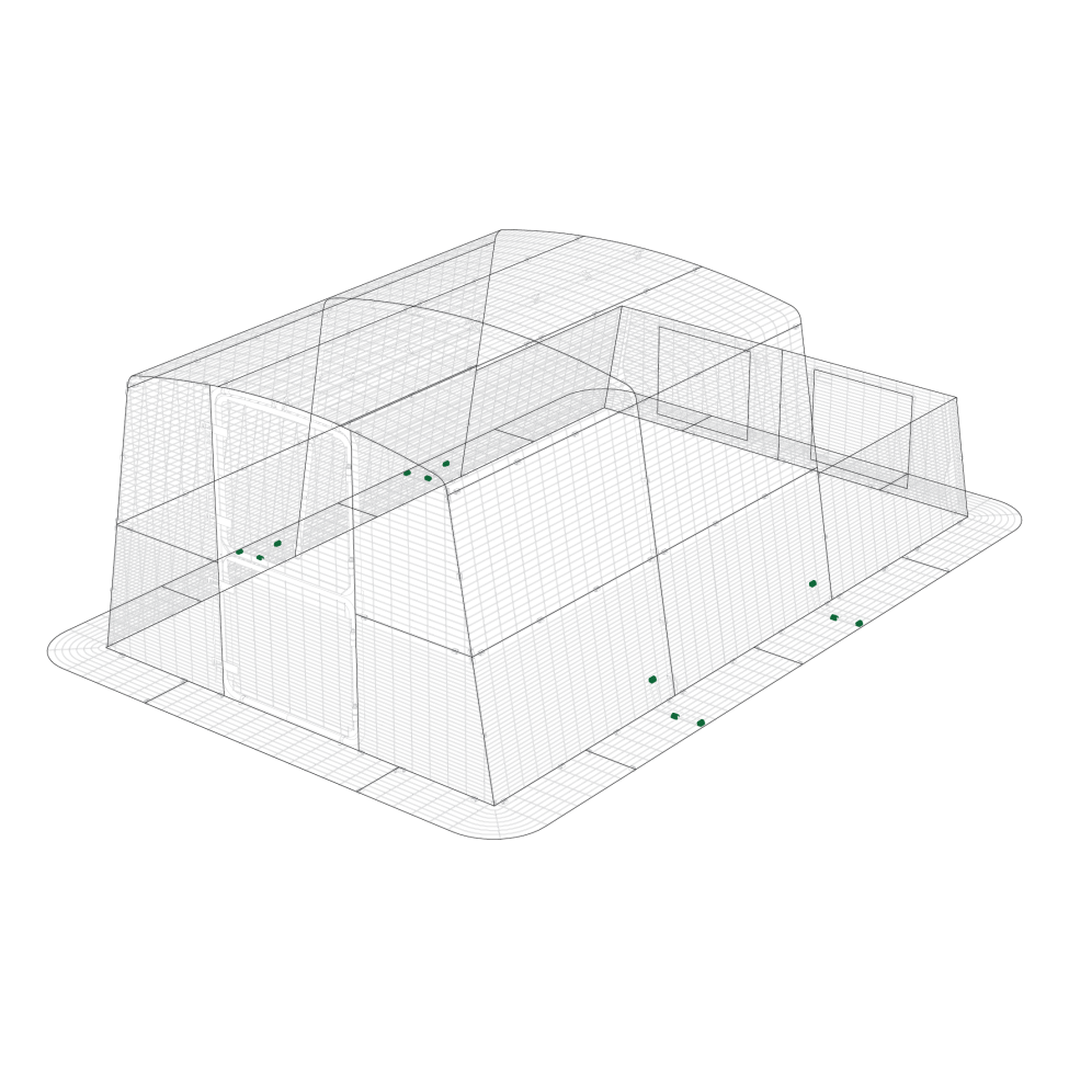 Mighty clip a on Eglu pro run extension