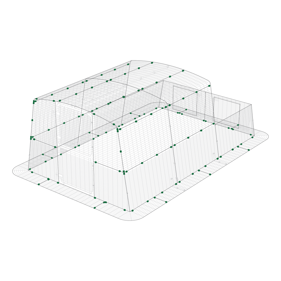 Mighty Clip C on Eglu Pro run extension